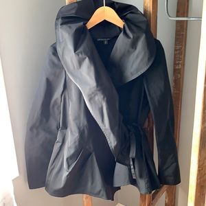 Lafayette 148 black wrap style spring/fall coat in EUC.